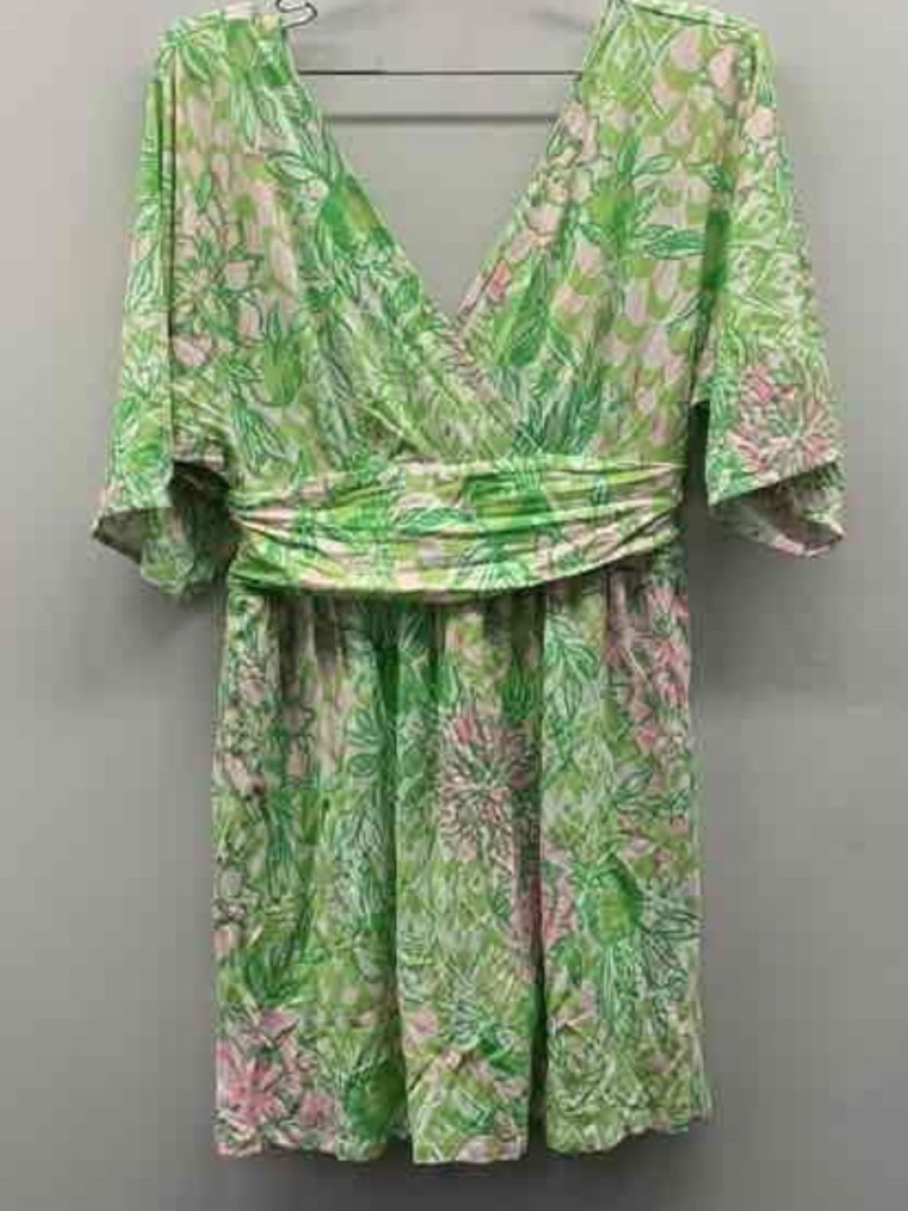 NWT Lilly Pulitzer Sz S Parigi Skort Romper Green Pink Fauna Print Knit